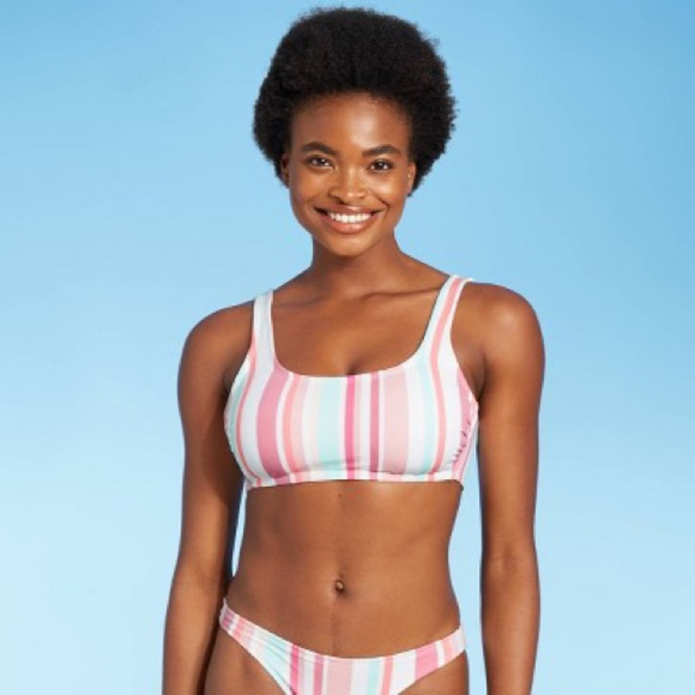 small striped bikini